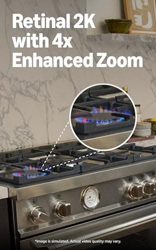 Ring Indoor Cam Plus (Newest Model) — Retinal 2K for crisp, true-to-life video quality, 4x Enhanced Zoom, Low-Light Sight, White - Image 2