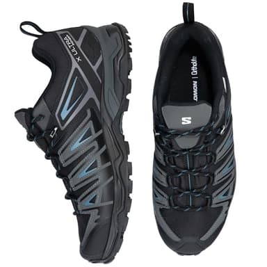 Salomon Men's X ULTRA PIONEER CLIMASALOMON™ WATERPROOF Hiking Shoes for Men, Black / Magnet / Bluesteel, 9 - Image 5