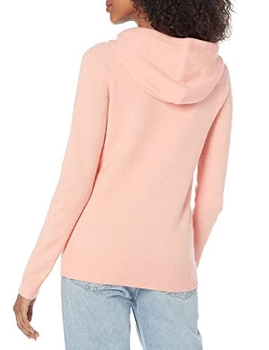 Amazon Essentials Women's Soft Touch Hooded Pullover Sweater, Peach, Large - Image 2