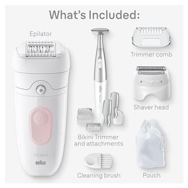 Braun Silk-épil 5 Epilator, Wet & Dry, Lasting Smooth Skin, SE5-230 - Image 2