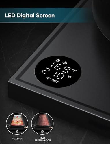 INTASTING Electric Kettles, Gooseneck Electric Kettle, ±1℉ Temperature Control, Stainless Steel Inner, Quick Heating, for Pour Over Coffee, Brew Tea, Boil Hot Water, 0.9L Black - Image 6
