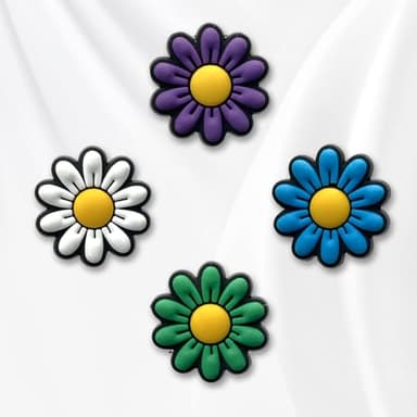 Flowers Sunflower Daisy Shoe Charms Fit for Croc Clog Sandals Decoration, Plants Shoe Charms for Party Favor (B) - Image 2