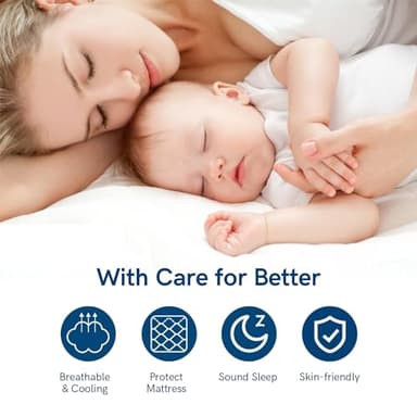 ELEMUSE Queen Mattress Topper for Back Pain, Extra Thick Mattress Pad Cover, Plush Soft Pillowtop with Elastic Deep Pocket, Overfilled Down Alternative Filling - Image 6