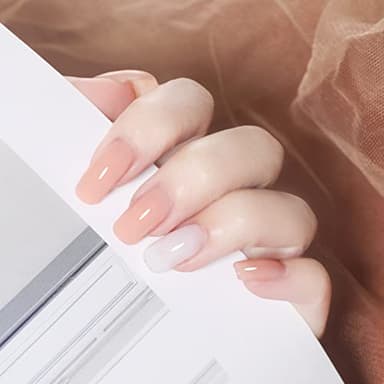 Artdone Sheer Gel Nail Polish Set Jelly UV Gel 6 Colors Translucent Milky White Pink Nude Brown Colors Nail Polish For All Seasons Neutral Soak off LED Lamp Gel Manicure Kit For Nail Art - Image 7