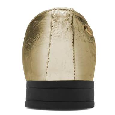 UUBARIS Mens Metal Loafers Slip On Sparkle Prom Suit Tuxedo Shoes Gold Size 11 - Image 3