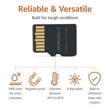 Amazon Basics 512GB microSDXC Card with Adapter, Read Speed Up to 200MB/s, 1-Pack - Image 3