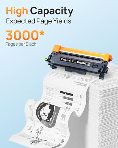 E-Z Ink Compatible Toner Cartridge Replacement for Brother TN830XL TN 830 TN830 Toner Cartridges for HL-L2460DW DCP-L2640DW HL-L2480DW HL-L2400D HL-L2405W MFC-L2820DW Printer (4 Black) - Image 4