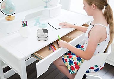 ODISTAR Desktop Vacuum Cleaner, Mini Table dust Sweeper Energy Saving,High Endurance up to 90 mins,Cordless&360º Rotatable Design for Keyboard/Home/School/Office(White AA Battery) - Image 6