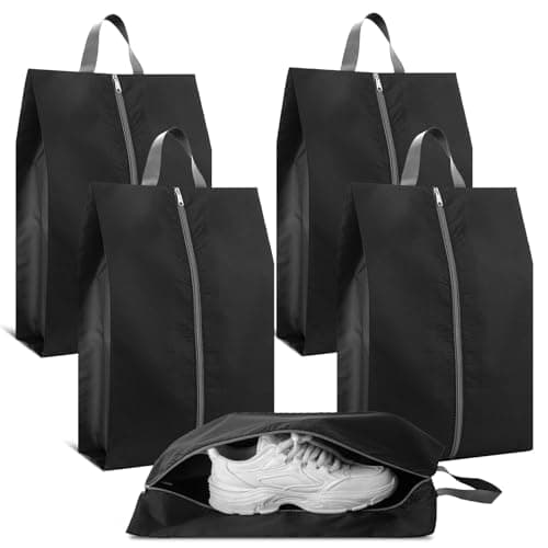 Shoe Bags for Travel, Set of 4 Pack Large Capacity Travel Shoe Bag, Waterproof Portable Shoe Bag with Zipper Travel Essentials for Men and Women - Image 1