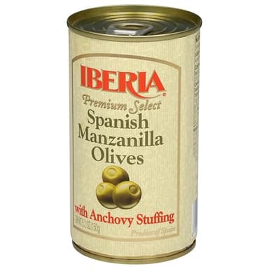Iberia Spanish Manzanilla Olives Stuffed with Anchovies, 5.25 Oz (Pack of 12) - Image 3