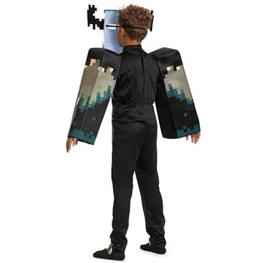 Disguise Minecraft Warden Costume, Official Deluxe Minecraft Costume for Kids with Headpiece and Jumpsuit, Child Size (4-6) - Image 2
