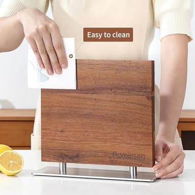 Strong Magnetic Knife Block - Magnetic Knife Holder for Kitchen Organization, Knife Block with Powerful Magnet (Square steel bottom knife block） - Image 7