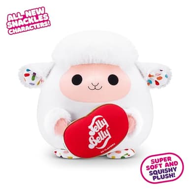 Snackles Series 2 Lamb & Jelly Belly 8 Inch Collectible Stuffed Animal by ZURU, Ultra Soft Plush, Giftable - Image 2