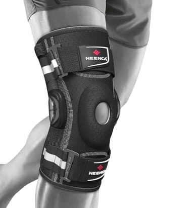 NEENCA Professional Knee Brace for Knee Pain, Adjustable Hinged Knee Support with Removable Side Stabilizers, Strong Stability for Joint Pain Relief, Arthritis, Meniscus Tear, ACL, PCL, Runner, Sports - Image 7