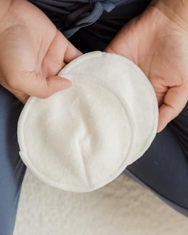 Kindred Bravely Organic Reusable Nursing Pads, Washable, for Breastfeeding & Leaking with Carry Bag, 10 Pack 4.5" D (Twilight Regular) - Image 4