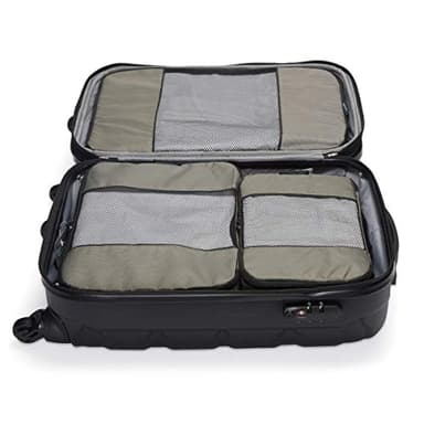 TravelWise Packing Cube System - Durable 5 Piece Weekender Plus Set (Silver) - Image 5