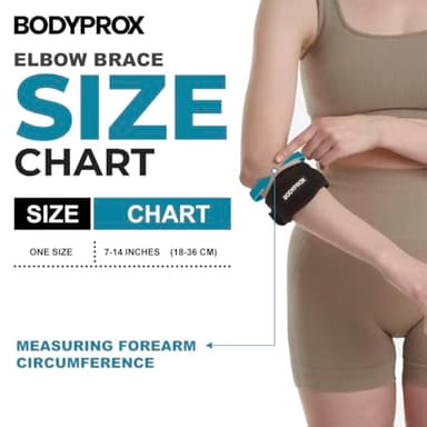 Bodyprox Elbow Brace 2 Pack for Tennis & Golfer's Elbow Pain Relief - Image 5