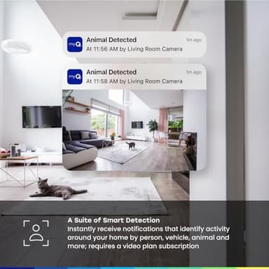 CHAMBERLAIN myQ Smart Indoor Security Camera – 1080p HD Video, Night Vision, Motion Detection, Wi-Fi, Two-Way Audio, Smartphone Control - Image 5