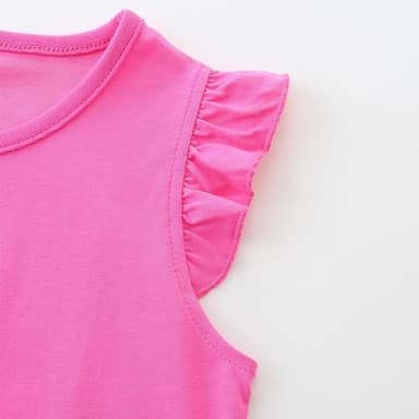 Baby Toddler Girl's Summer Clothes Short Sleeve T Shirt Tee and Shorts Clothing Set Outfits Pink Seahorse 2t - Image 5