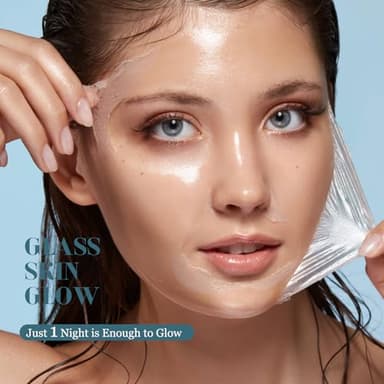 ISTON Collagen Night Wrapping Mask for Glass Skin - Elasticity& Hydration Boost,Reduces Dullness&Radiant Skin| Easy Peel-Off Collagen Face Mask Skin Care - Image 5