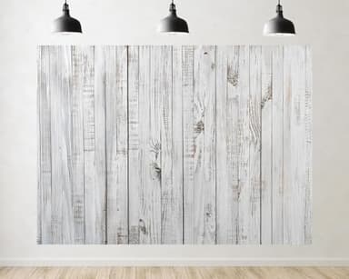 Trykid 7x5FT Vintage Wood Backdrop White Gray Wooden Floor Backdrops Photo Props Baby Shower Birthday Wedding Party Retro Wood Wall Background - Image 1