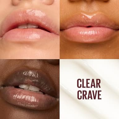 Maybelline Lifter Glaze Oil Balm with Hyaluronic Acid and Hydrating Oil Blend, Lip Balm with 24HRs of Smooth, Moisturizing Shine, Clear Crave (Crystal Clear) - Image 2