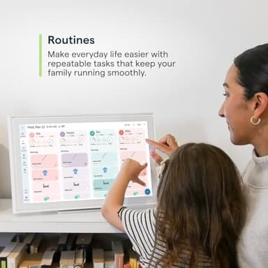 Skylight Calendar: 15-inch Wall Planner Digital Calendar & Chore Chart, Smart Touchscreen Interactive Display for Family Schedules – Wall Mount Included, Great for Organizing Your 2025 Calendar - Image 6