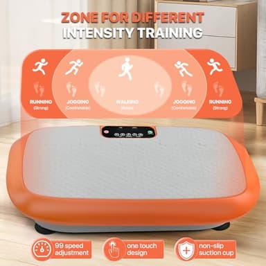 Vibration Plate Exercise Machine for Weight Loss Fitness Equipment, Vibration Plate Platform for Home Fitness,Lymphatic Drainage Shaking Full Body Shaker 99 Adjustable Speeds - Image 4