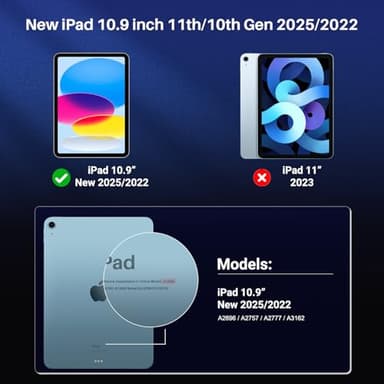 ZOEGAA Privacy Screen Protector for iPad 11/10th Generation A16(11/10.9 Inch,2025/2022), Anti-Spy Privacy Filter, Matte Finish Anti Blue Light Glare Filter for iPad 11/10 Gen 2025 - Image 2