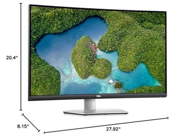 Dell S3221QS 32 Inch Curved 4K UHD (3840 x 2160), VA Ultra-Thin Bezel Monitor, 60Hz, 4MS Response Time, 90% DCI-P3, 99% sRGB, AMD FreeSync, HDMI, DisplayPort, Built in Speakers, VESA Certified, Silver - Image 11