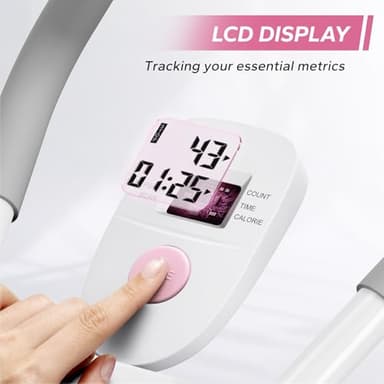 MERACH Ab Machine, Ab Workout Equipment, Adjustable Ab Trainer Machine for Abs Workout at Home Gym, Foldable, Knee Protection, Abdominal Trainer for Stomach Workout (Pink) - Image 5