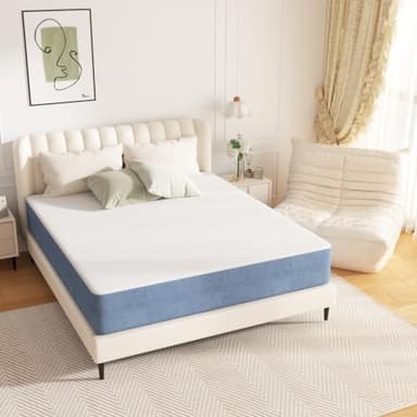 PurrJoys 10 Inch Firm Full Mattress,Full Size MattressCooling Memory Foam with Washable Zipper Cover, Pressure Relief & Firm Support, Easy Setup - Image 5