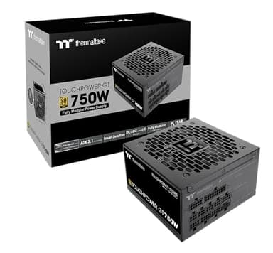Thermaltake Toughpower GT 750W ATX 3.1 Standard Power Supply; 80 Plus Gold Efficiency; Smart Zero Fan; Native 300W PCIe 5.1 Connector; PS-TPT-0750FNFAGU-3; 5 Year Warranty - Image 1