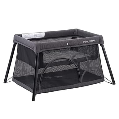 Pamo Babe Travel Crib - Lightweight Baby Playpen with Bassinet, Portable Mini Playard - Image 1
