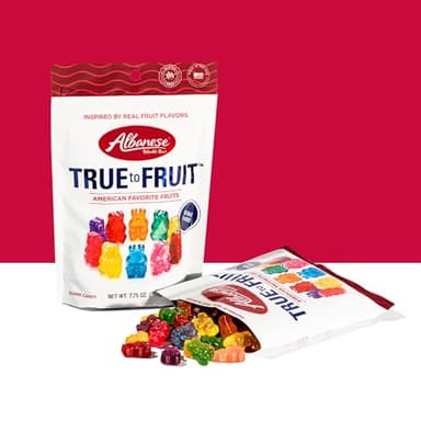 Albanese World's Best True to Fruit™ – American Favorite Fruits Gummies, 2.5oz Bag (Pack of 12), Individually Wrapped Soft & Chewy Candy Snacks - Image 3