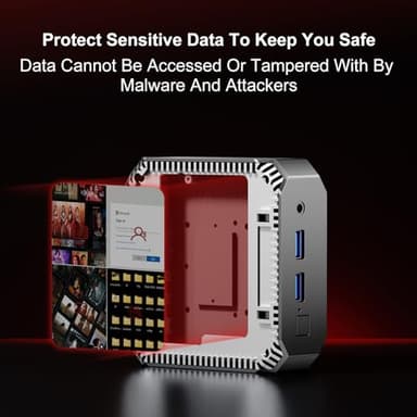 FIREBAT Mini PC Computer N150 Intel (3.6GHz)【T2】 DP1.4, 1GHz 24EUS 4K UHD, 16GB SO-DIMM DDR4 RAM 512GB M.2 SSD, Small Mini Desktop Computer for Office, Business, Home, School, Education - Image 5