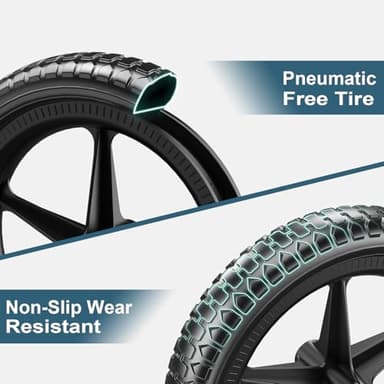 SEREED Toddler Balance Bike 2 Year Old, No Pedal Kids Toy Bike for 2-5 Years Old, Tool-Free Adjustment, Gift for 2-3 Boys Girls, Customize Plate with 3pcs Stickers (White) - Image 7