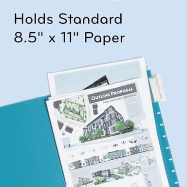 U Brands U-Eco Poly Hanging File Folders, Set of 12, Assorted Brights, White Metal Hanging Rods, Letter Size (6596U01-12) - Image 4