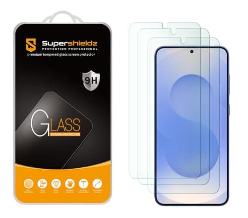 Supershieldz (3 Pack) Designed for Samsung Galaxy S25 Tempered Glass Screen Protector, Anti Scratch, Bubble Free - Image 1