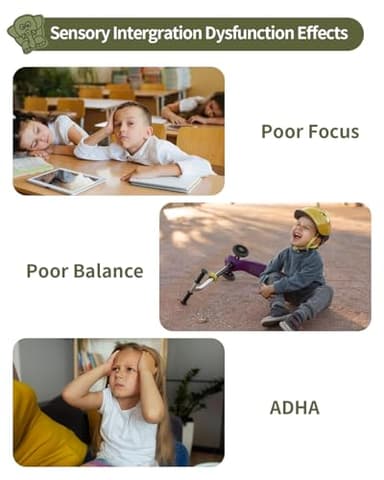 Daisybreath Spinning Chair for Autistic Kids, Kids Swivel Chair Sensory Seat for Autism ADHD Children, Autism Swivel Sensory Toy, Training Body Coordination, Deep Blue - Image 4