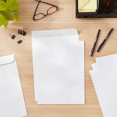 Amazon Basics Catalog Mailing Envelopes, Peel and Seal, 9x12 Inch, White, 250-Pack - Image 10