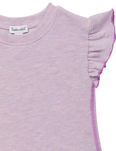 Splendid Infant Girls Cotton Candy Jogger Set | Lilac Multi | 3-6M - Image 3