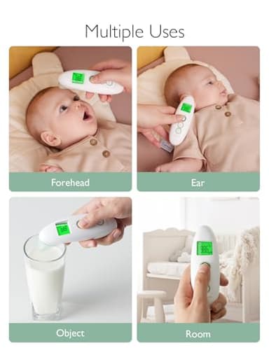 Momcozy Non-Contact Forehead and Ear Thermometer, Digital Infrared Thermometer for Adults and Children, with Child Mode, Fever Alarm Function, Mute and Memory Functions, Fast and Accurate Measurement - Image 6
