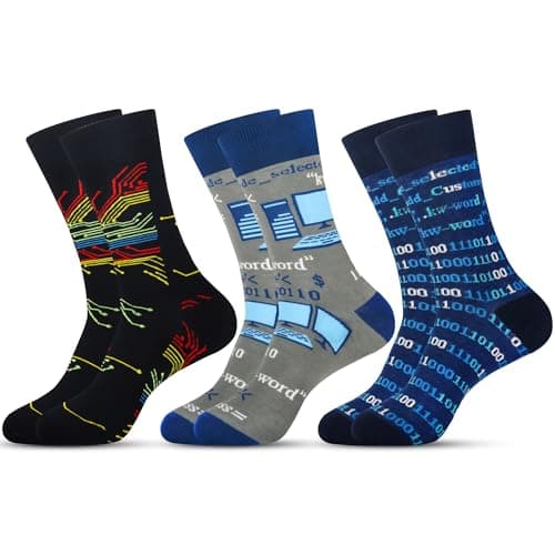 Jeasona Programming Socks Programmer Gifts for Men Funny Birthday Gifts - Image 1