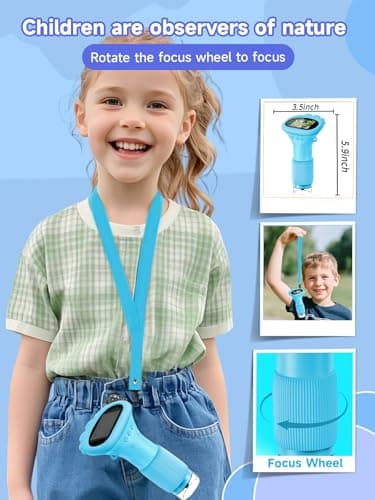 Acoath Microscope for Kids, 1000X Handheld Digital Miniscope with 2.0" Screen, Portable Pocket Microscope Education Toys Gifts for Age 3 4 5 6 7 8 9 10 Girls Boys - Image 5
