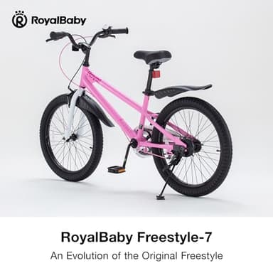 Royalbaby Freestyle 7 Kids Bike 20 Inch Wheel Teens Bicycle Girls Ages 6-10 Years, Kickstand and Water Bottle Included, Pink - Image 8