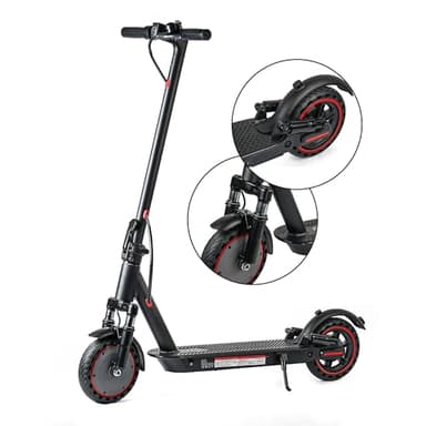Adults Electric Scooter ，8.5"/10" Tires, 19/22Mph, 350W/500W Motor, 21-28 Miles Range, Folding E-Scooter with Dual Suspension and Braking System with App Control (W4Pro-10.4Ah-22Miles) - Image 8