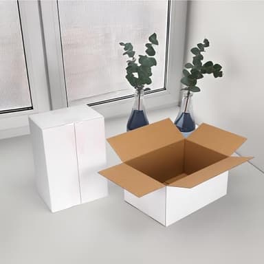 Hoikwo 10x7x5 Inches Small White Shipping Boxes Set of 40, Sturdy Cardboard Boxes for Small Business for Packaging Mailing - Image 7