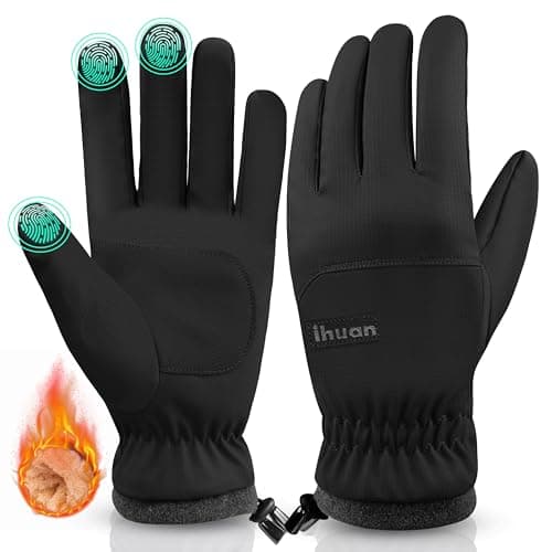 ihuan Winter Waterproof Ski Gloves Men Women, Snow Warm Cycling Cold Weather, Driving Biking Running - Image 1