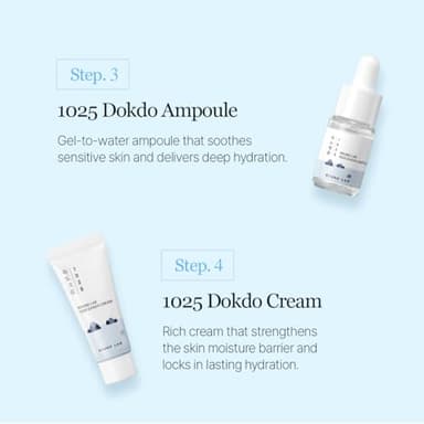 ROUND LAB 1025 Dokdo Hydrating Mini Size Kit (Cleanser, Toner, Serum, Cream) | Deep Hydration for Dry Skin | Gentle, Lightweight Routine for Daily Moisture & Soothing Care - Image 5